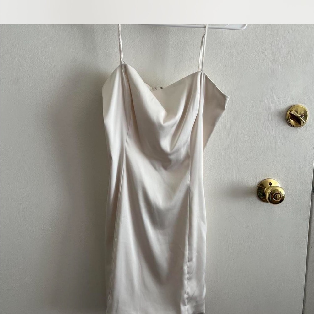 Elegant Cream Slip Dress